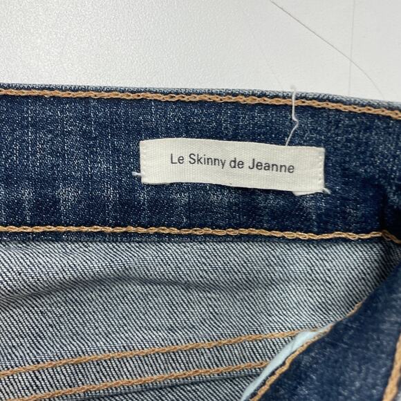 Frame Denim Jeans Womens 25 Distressed Sunset Grove Blue Ripped Le Skinny Cotton - Picture 5 of 10